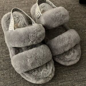 Ugg fluffy slippers